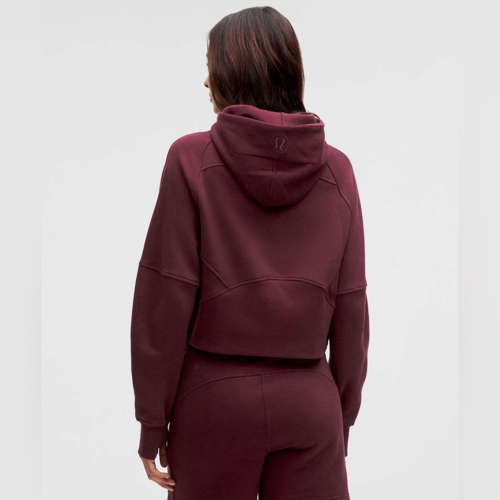 NWT - Lululemon Scuba Oversized Half-Zip Hoodie - XS/S - Garnet / Gold - Picture 2 of 6